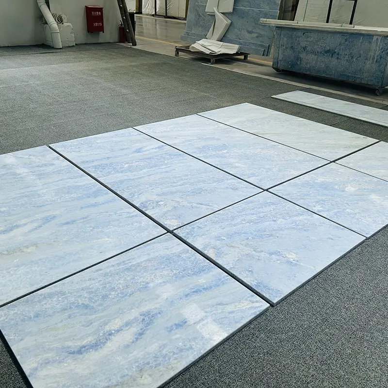 Gạch tường bằng đá cẩm thạch màu xanh
