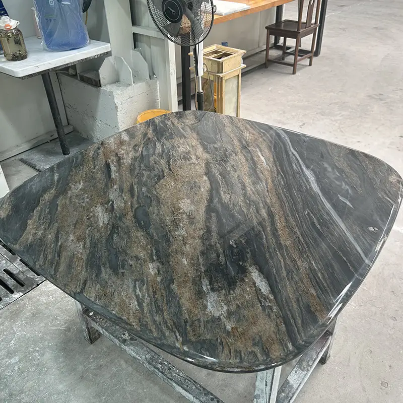 Tabletop bằng đá cẩm thạch màu xanh