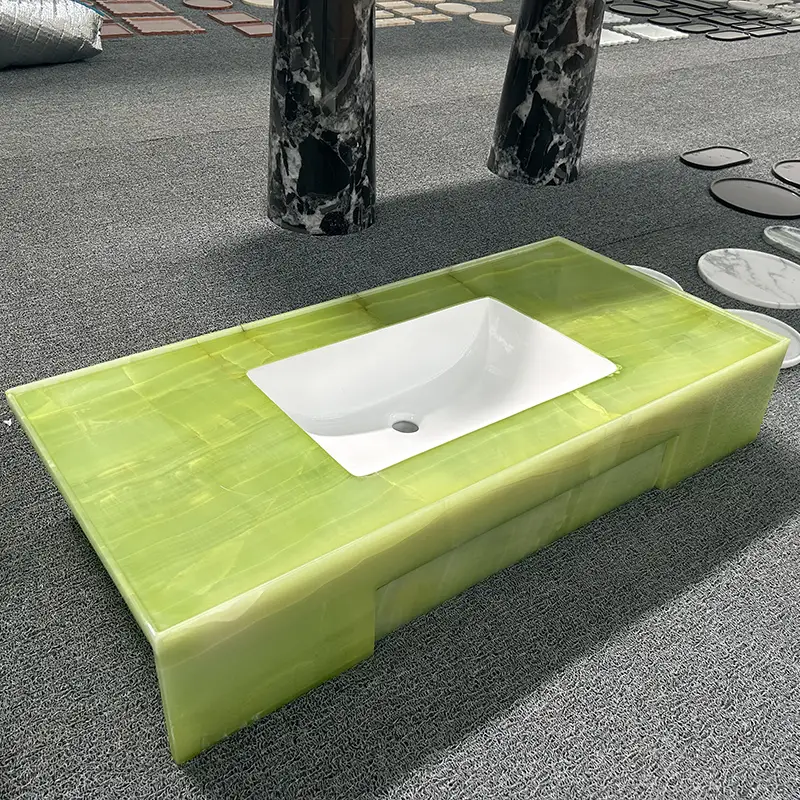 Màu xanh lá cây vanity top