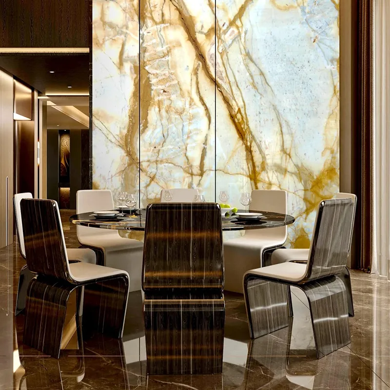 Slab đá cẩm thạch Siena màu vàng
